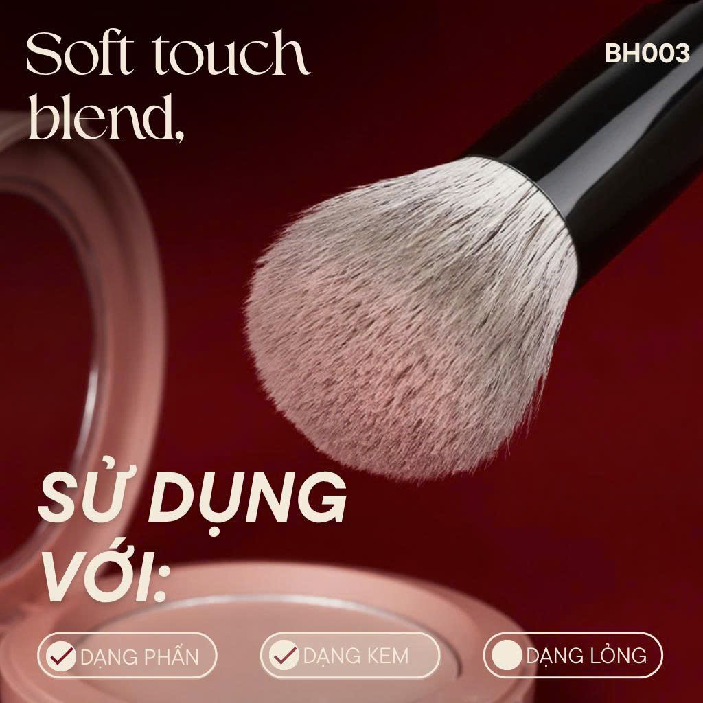 Cọ Tán Má Hồng Đánh Khối BH Cosmetics Blusher BH003